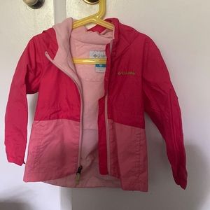 Columbia Jacket 90% new rose red pink